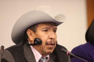 Juan Martinez, a former Nebraska meatpacking worker, testified to the Inter-American Commission on Human Rights in Washington on March 25. Photo courtesy Scott Stark/Appleseed Network