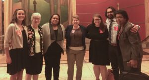 This group of Nebraskans attended the CFPB hearing in Kansas City to support stronger payday lending reforms.